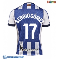 Fotballdrakt Herre Real Sociedad Sergio Gomez #17 Hjemmedrakt 2025-26 Kortermet